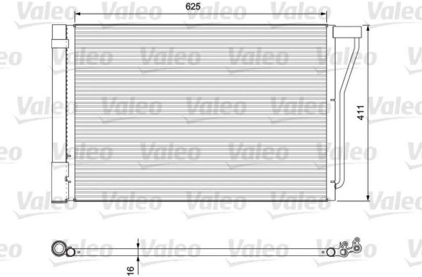 BMW A/C Condenser 64509391493 - Valeo 814388